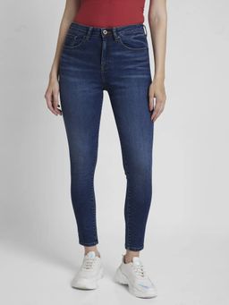 Spykar - Men Dark Blue Lycra Super Skinny Fit Jeans-alexa