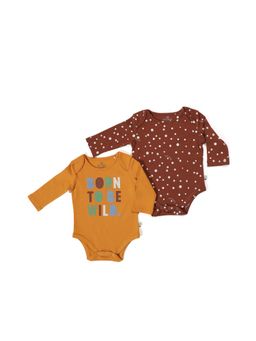 FURR BALLS - Baby Organic Cotton Onesiess (Set Of 2)