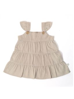 FURR BALLS - Brown Baby Summer Dress
