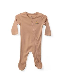 FURR BALLS - Brown Baby 2 Way Little Full Sleeves Bodysuit