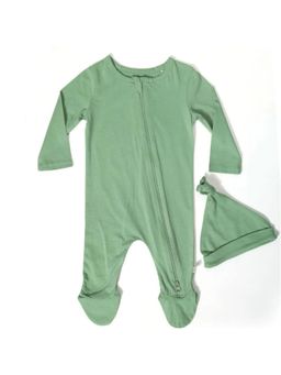 FURR BALLS - Baby 2 Way Zipper Full Sleeves Bodysuit with Cap