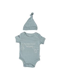 FURR BALLS - My Best Friend Has Paws Onesies with Cap (Set of 2)