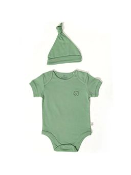 FURR BALLS - Baby Ellie Short Sleeves Onesies with Cap (Set of 2)