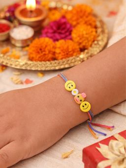 Digital Dress Room - Kids Yellow Smiley Duck Rakhi