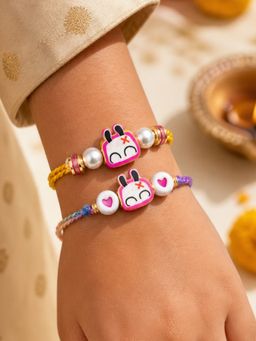 Digital Dress Room - Kids Bunny Cartoon Rakhis (Pack of 2)