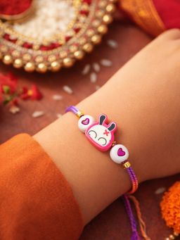 Digital Dress Room - Kids Bunny Rainbow Rakhi