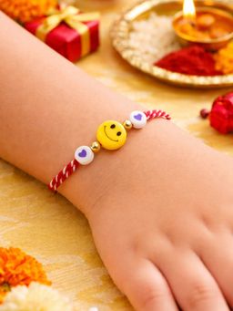 Digital Dress Room - Kids Multi-Color Smiley Face Rakhi