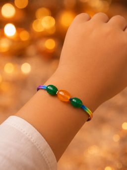 Digital Dress Room - Kids Multi-Color Stone Rakhi