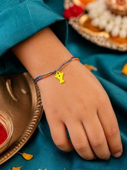 Digital Dress Room - Kids Yellow Y Letter Rakhi