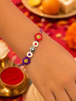 Digital Dress Room - Kids Colorful Smiley Rakhi