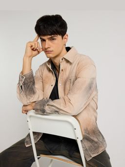 Weezy - Cream Gradient Washed Apricot Shacket