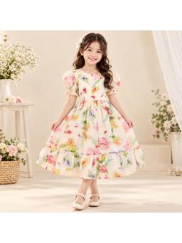 TIOR - Girls Fit And Flare Dress