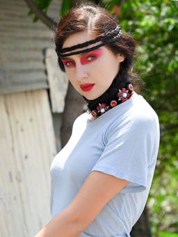 Odette - Gorgeous Red Sapphire Hairband