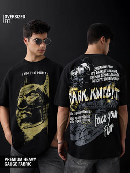 The Souled Store - Official Dc Comics Batman: I Am The Night Men Oversized T-Shirt
