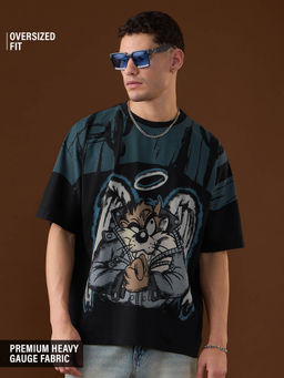 The Souled Store - Official Looney Tunes: Heavenly Rebel Men Oversized T-Shirt