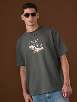 The Souled Store - Official Tom and Jerry: Master Men Oversized T-Shirt