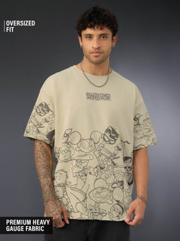 The Souled Store - Official Cartoon Network: Nostalgia Men Oversized T-Shirt