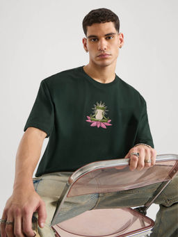The Souled Store - Oversized Ribbit Men Oversized T-Shirt