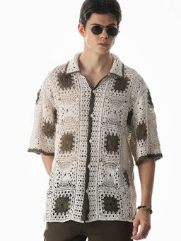 Jack & Jones - Beige Oversized Fit Shirt