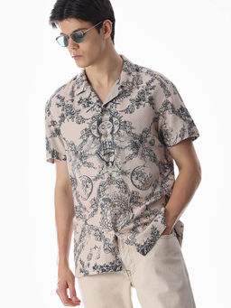 Jack & Jones - Beige Comfort Fit Shirt