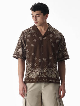Jack & Jones - Brown Oversized Fit Shirt
