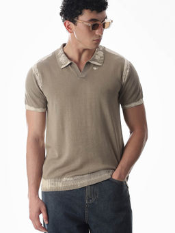 Jack & Jones - Brown Regular Fit Polo T-Shirt
