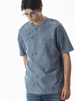 Jack & Jones - Blue Oversized Fit T-Shirt