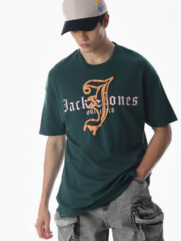Jack & Jones - Green Oversized Fit T-Shirt