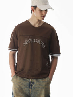 Jack & Jones - Brown Oversized Fit T-Shirt