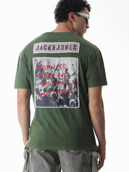 Jack & Jones - Green Oversized Fit T-Shirt