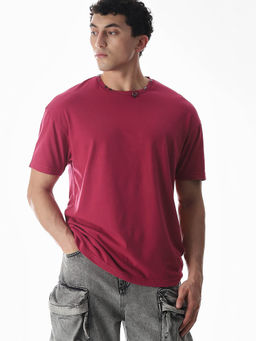 Jack & Jones - Red Oversized Fit T-Shirt