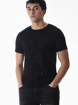 Jack & Jones - Black Regular Fit T-Shirt