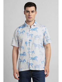 Simon Carter - White Printed Shirt