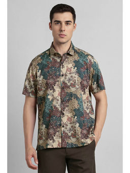 Simon Carter - Beige Printed Shirt
