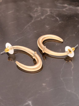 OOMPH - Gold Hoop Earrings - Bold Gold Look - Party Wear - for Women