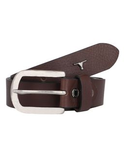 Bulchee - Mens Genuine Leather Belt Casual Jeans Plain Jeans Brown Bul2167b