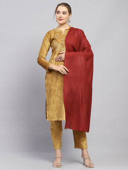 Monte Carlo - Womens Maroon Solid Shawl