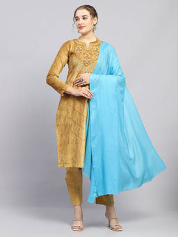 Monte Carlo - Womens Sky Blue Solid Shawl