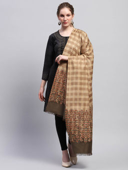 Monte Carlo - Womens Checks Multi-Color Shawl