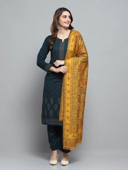 Monte Carlo - Womens Woven Mustard Shawl