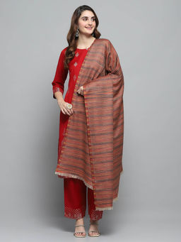 Monte Carlo - Womens Printed Multi-Color Shawl