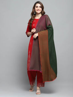 Monte Carlo - Womens Woven Multi-Color Shawl