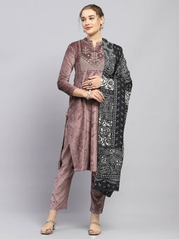 Monte Carlo - Womens Black Printed Shawl