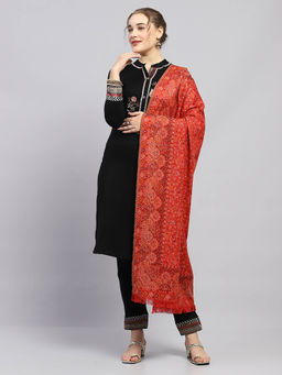 Monte Carlo - Womens Multi-Color Printed Shawl