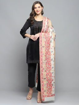 Monte Carlo - Womens Printed Mix Shade Multi-Color Shawl