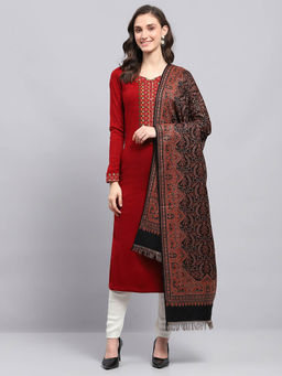 Monte Carlo - Womens Woven Black Shawl