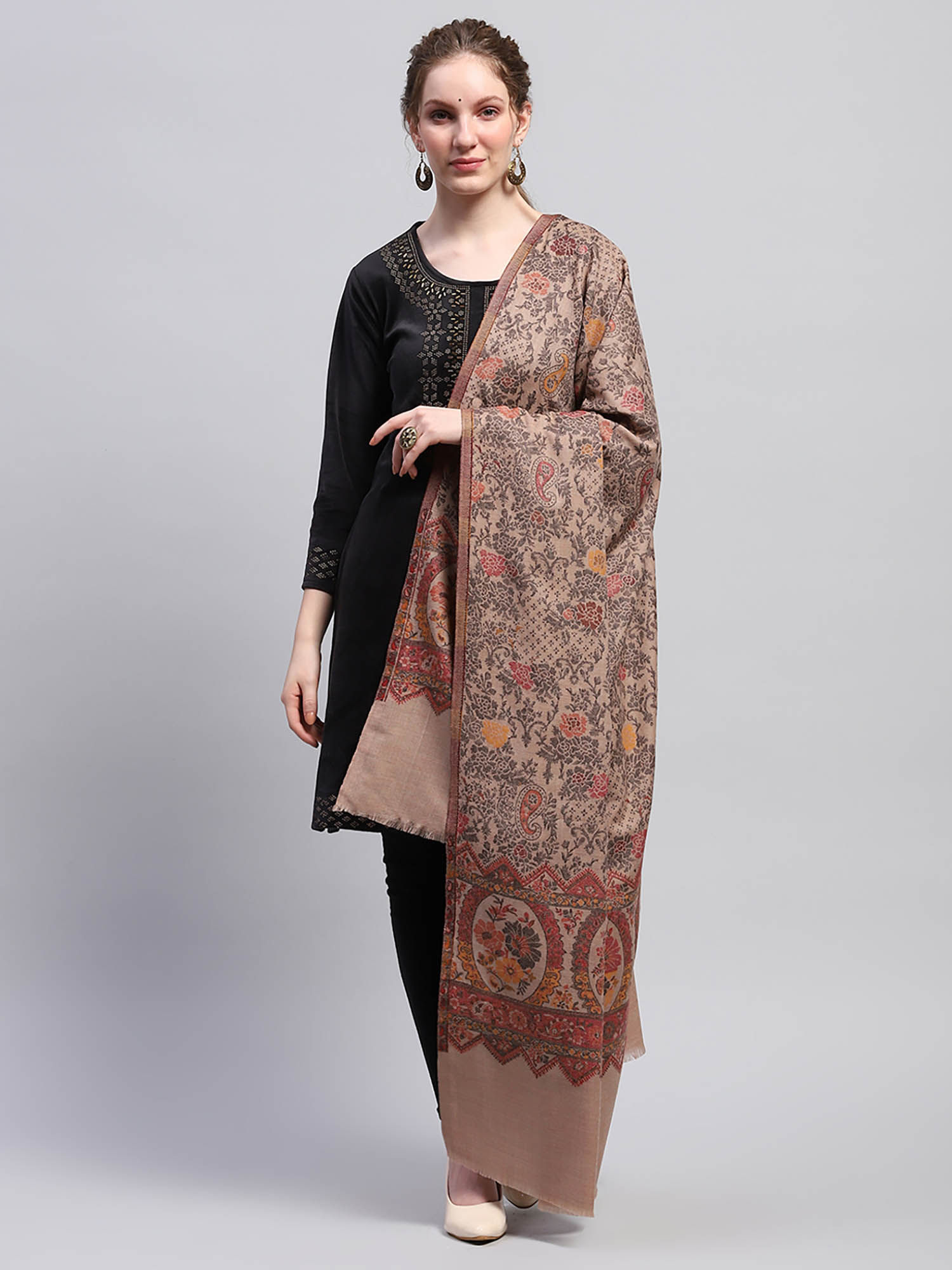monte carlo Womens Printed Multi-Color Shawl-picture-37