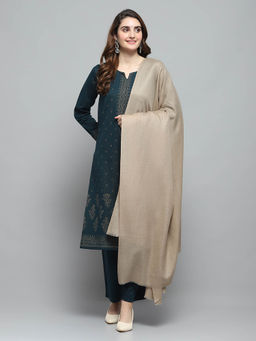 Monte Carlo - Womens Woven Beige Shawl