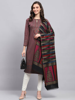 Monte Carlo - Womens Woven Multi-Colored Shawl