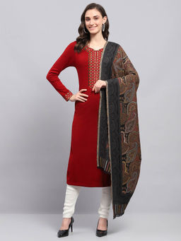 Monte Carlo - Womens Woven Blacked Shawl